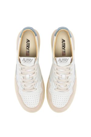 MEDALIST LOW LEAT/SUEDE WHT/