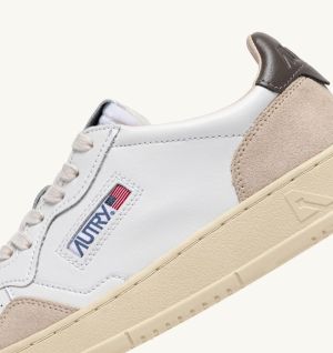MEDALIST LOW LEAT/SUEDE WHT/
