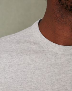 CNECK HEATHER GREY