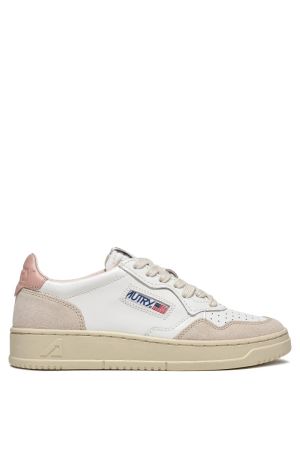 MEDALIST LOW LEAT/SUEDE WHT/