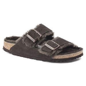 ARIZONA SHEARLING SUEDE FUR MOCCA