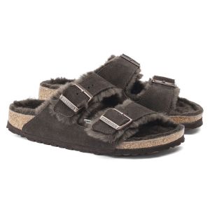 ARIZONA SHEARLING SUEDE FUR MOCCA