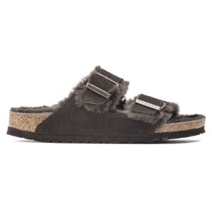 ARIZONA SHEARLING SUEDE FUR MOCCA