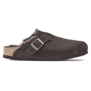 BOSTON SHERALING SUEDE LEATHER FUR MOCCA