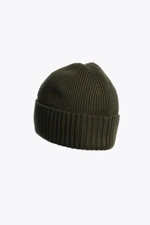 PLAIN BEANIE 0117/DEEP MOSS