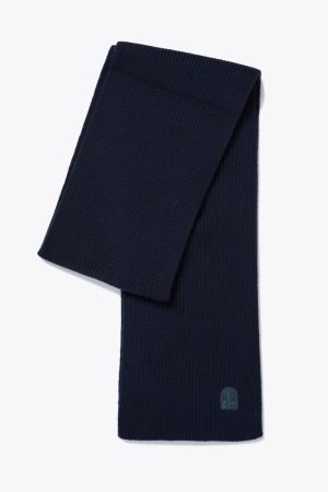PLAIN SCARF 0316/BLUE NAVY