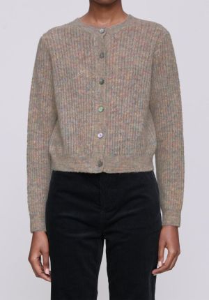 CARDIGAN MAUD GRIS CLAIR CHIN