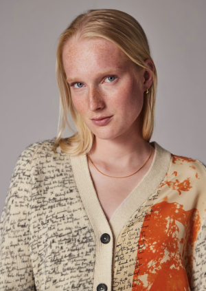 KNITTED CARDIGAN 25/RED