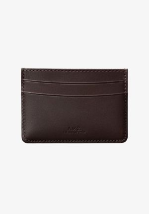 PORTE CARTES ANDRE CAE MARRON FONC