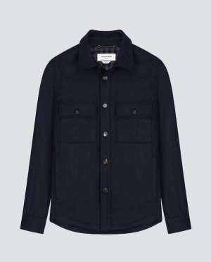 LIGHT JACKET  MELANGE BLUE