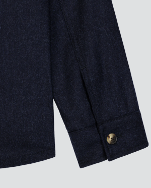 LIGHT JACKET  MELANGE BLUE