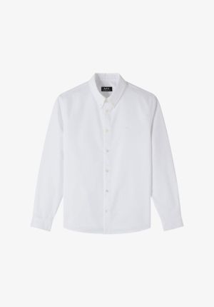 CHEMISE GREG LOGO FS AAB/ BLANC