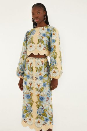  GARDEN SCARF BL