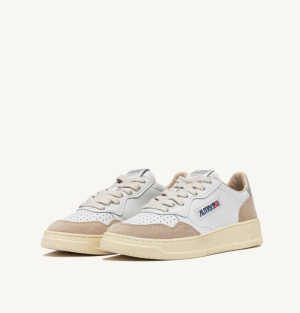 LEAT/SUEDE WHT/