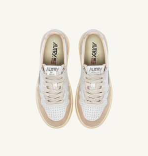 LEAT/SUEDE WHT/